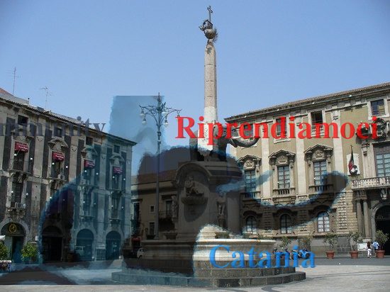 catania la fontana dell elefante in piazza del duomo