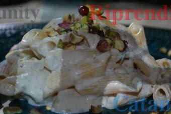 pasta con ricotta e pistacchi verdi di bronte